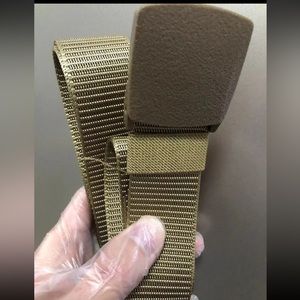 Nylon Tactical Belt Khaki with Khaki buckle NWOT